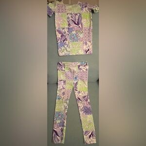 Lilly Pulitzer Kids Pajamas - Purple, Green, Pink Floral